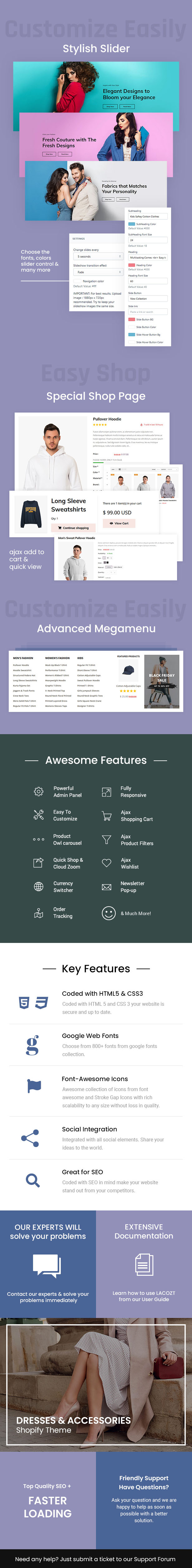 Lacozt - Multipurpose Clothing, Fashion Store Shopify Theme - 1