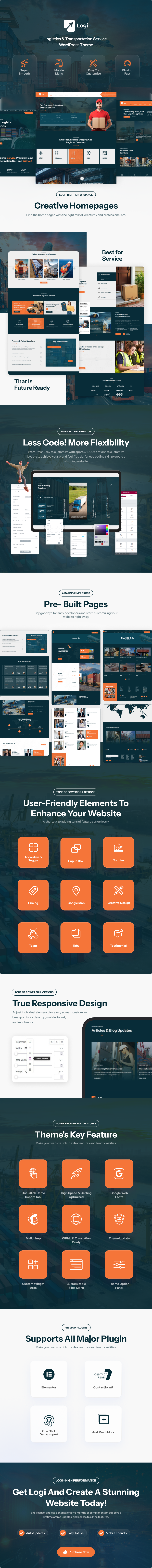 Logi - Logistics WordPress Theme - 1