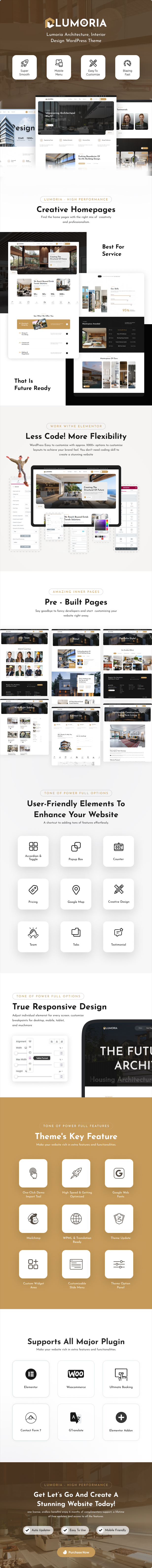 Lumoria -  Architect & Interior Design WordPress Theme - 1
