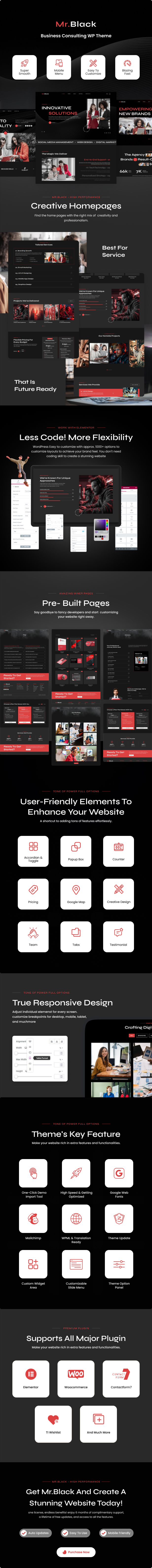 Mr.Black - Business Agency WordPress Theme - 1