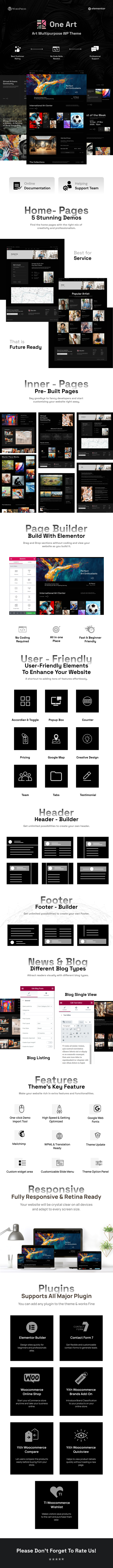 One Art - Portfolio & Artist WordPress Theme