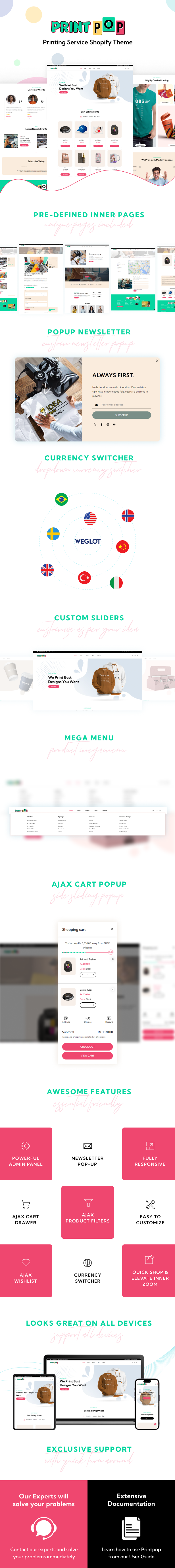 Printpop - Printing Company Shopify Theme - 1