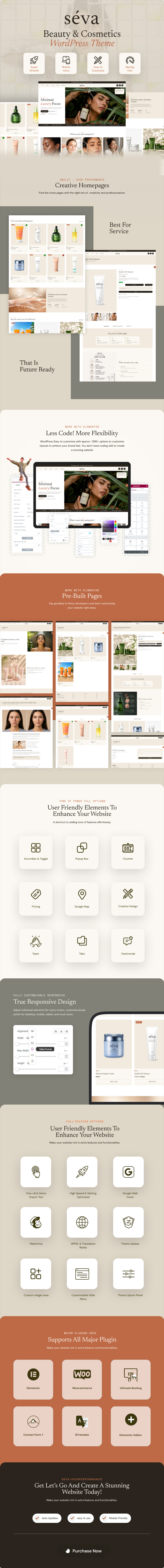 Seva - Beauty & Cosmetics WordPress Theme - 1