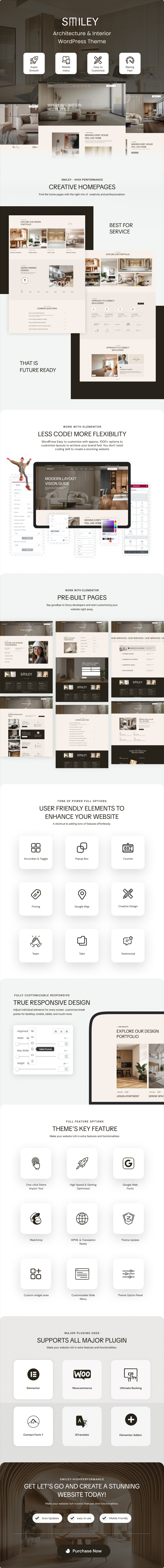 Smiley - Architecture & Interior WordPress Theme - 1
