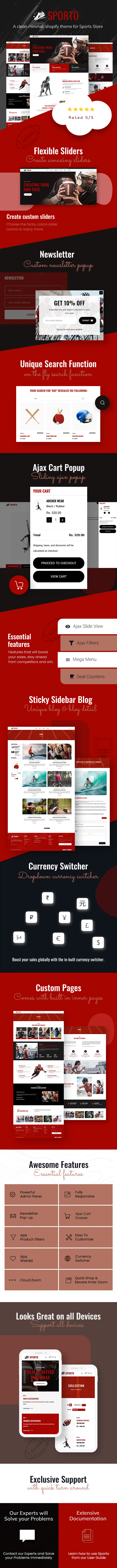 Sporto - Fitness Store, Sports Club Shopify Theme - 1