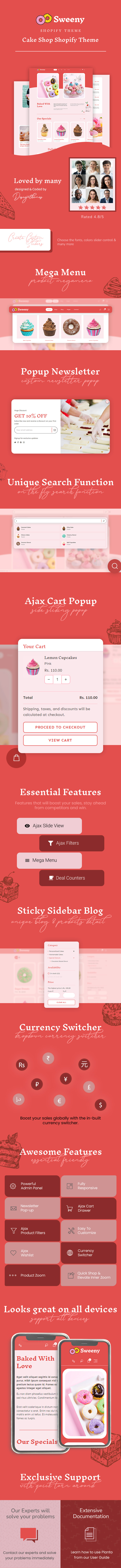 Sweeny - Cake & Bakery Shopify Theme - 1