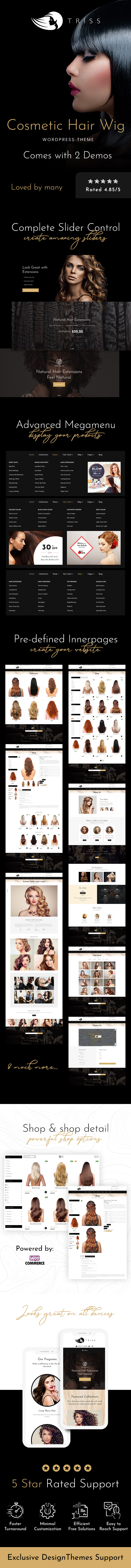 Triss - Beauty Cosmetics Shop WordPress Theme - 1