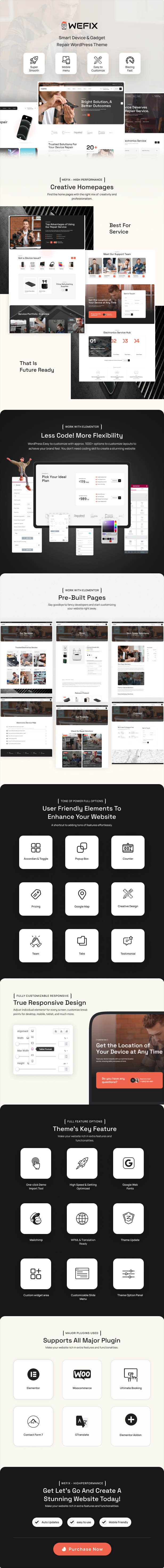 Wefix - Smart Device & Gadget Repair WordPress Theme - 1