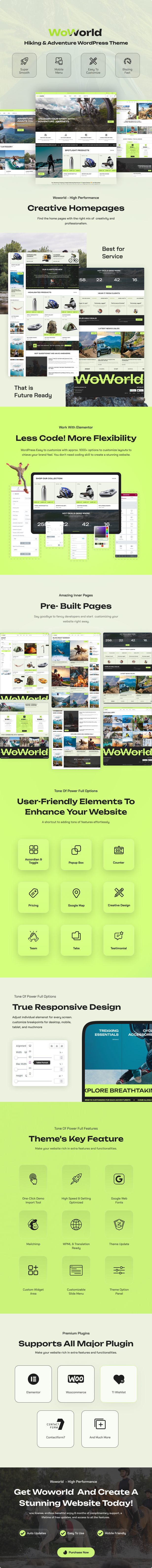 Woworld - Hiking & Adventure WordPress Theme