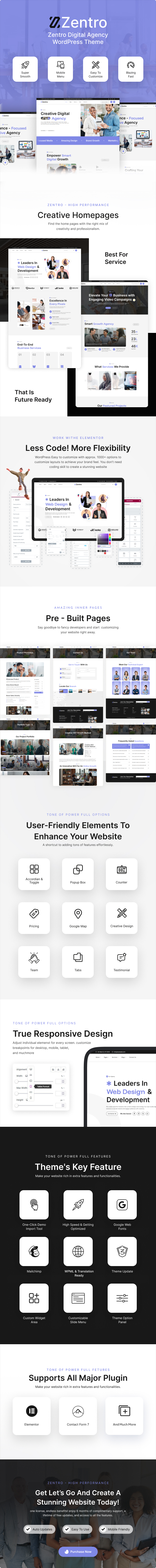 Zentro - Digital Agency WordPress Theme - 1