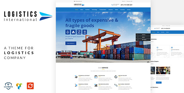 Logistics - Transport, Logistics WordPress Theme