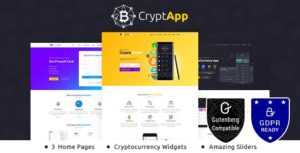 Crypt App – Landing Page WordPress Theme
