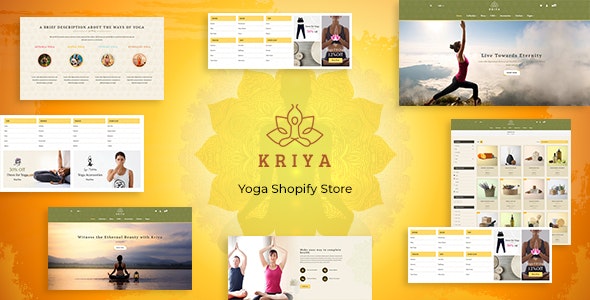 Kriya - Yoga Shopify Store Theme
